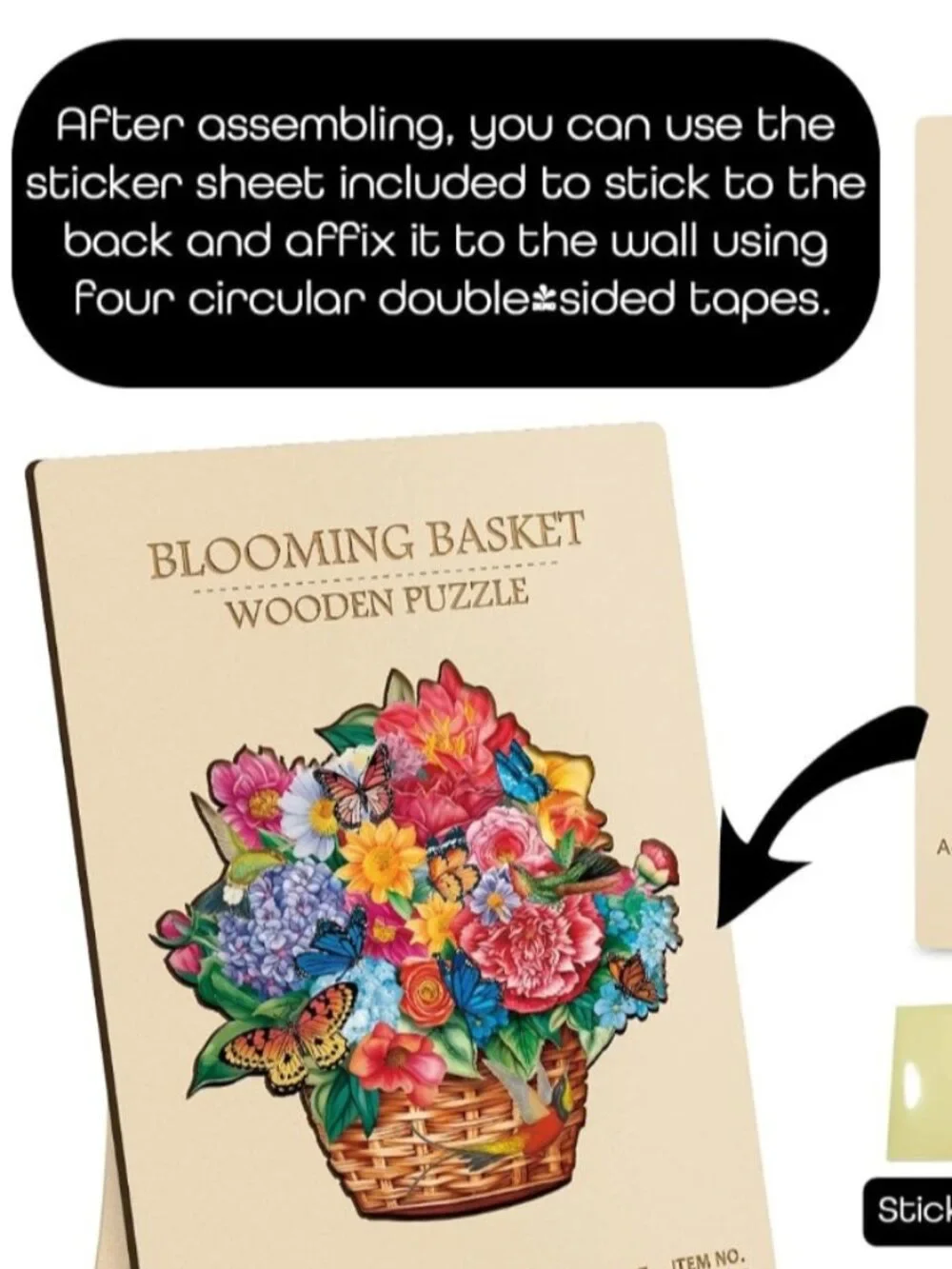 NWOT Unique Blooming Basket Wooden Puzzle 200+ Laser Cut Wooden Pieces